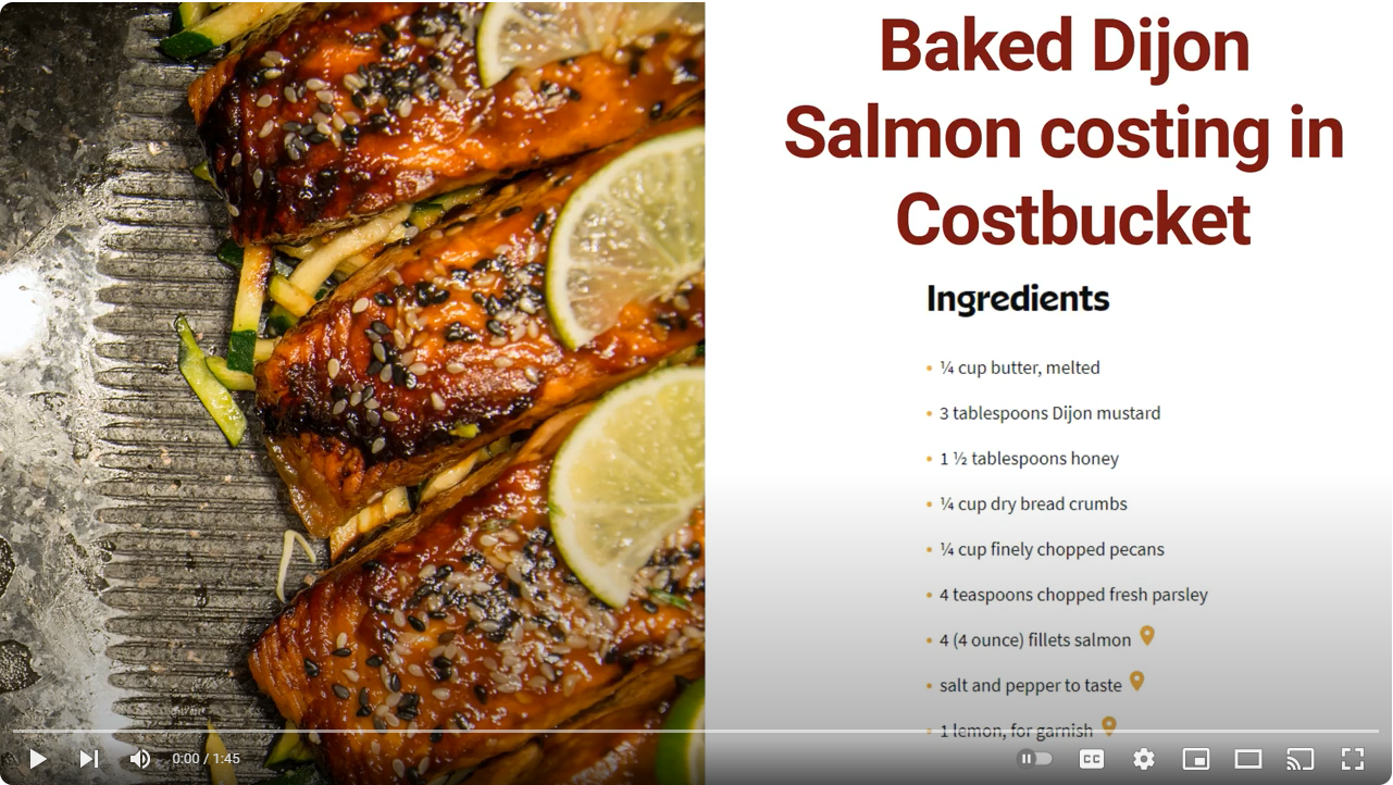 Load video: Meal Costing Demo